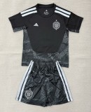 26-27 Celtic Black Goalkeeper Kids Soccer Jersey