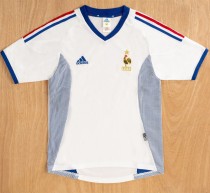 2002 France Away Retro Soccer Jersey