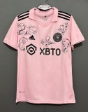 22-23 Inter Miami Home Embroidered Version Fans Soccer Jersey