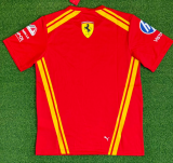 2026 Ferrari New Pattern Player Version Heat Transfer Printing Short Sleeve Racing Suit