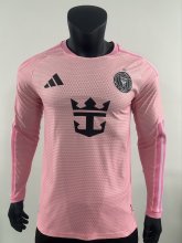 26-27 Inter Miami Home Long Sleeve Player Version Soccer Jersey*长袖球员