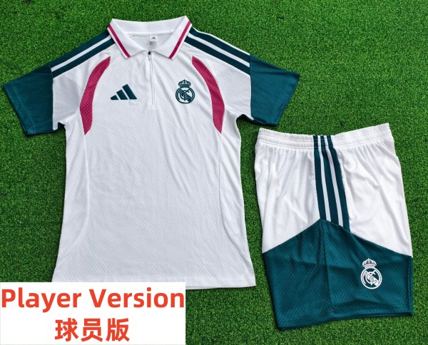 26-27 RMA High Quality Player Version Half Pull Training Short Suit  (球员套装)