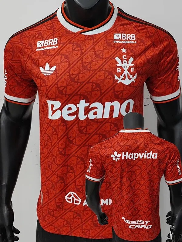 26-27 Flamengo Third (Print Sponsors) Player Version Soccer Jersey*全广告