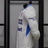 26-27 Cruz Azul Away Long Sleeve Player Version Soccer Jersey*长袖球员