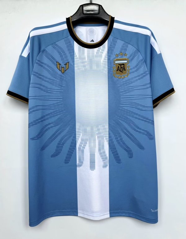26-27 Argentina Messi Farewell Match Fans Soccer Jersey