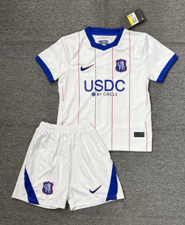 26-27 CHE Third Kids Soccer Jersey*带广告