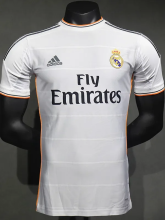 2013-2014 RMA Home Player Version Retro Soccer Jersey*球员