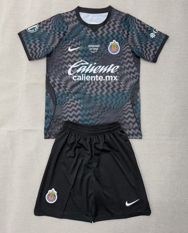 26-27 Chivas Guadalajara Black GoalKeeper Adult Suit