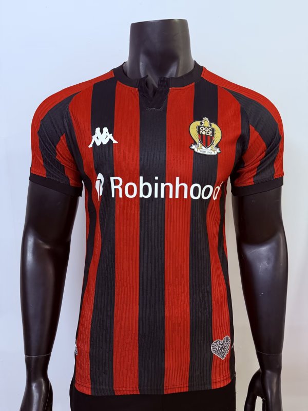 26-27 Nice Home Player Version Soccer Jersey