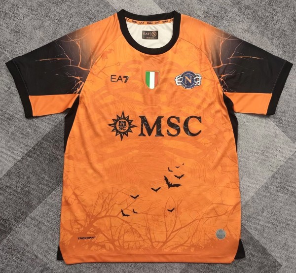 25-26 Napoli Orange All Saints' Day Fans Soccer Jersey