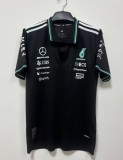 2026 F1 Benz New Pattern Short Sleeve Racing Suit