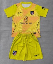 26-27 ATM Yellow GoalKeeper Kids Soccer Jersey