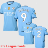 24-25 Man City Home Long sleeves Fans Soccer Jersey