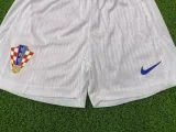 2024 Croatia European Cup Home Player Version Kids Soccer Jersey