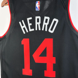 23-24 HEAT HERRO #14 Black City Edition Top Quality Hot Pressing NBA Jersey (V领）