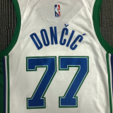 21-22 Dallas DONCIC #77 White City Edition Top Quality Hot Pressing NBA Jersey