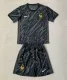 2024 France European Cup Black Kids Soccer Jersey