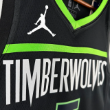 22-23 TIMBERWOLVES EDWARDS #5 Black Top Quality Hot Pressing NBA Jersey (Trapeze Edition)