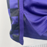 23-24 Kings SABONIS #10 Purple Top Quality Hot Pressing NBA Jersey (Trapeze Edition)飞人版