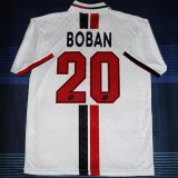 1995-1997 ACM Away White Retro Soccer Jersey