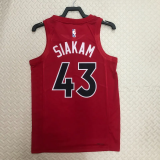 22-23 Raptors SIAKAM #43 Red Top Quality Hot Pressing NBA Jersey