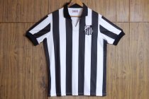 1958 Santos FC Home White and Black Retro Soccer Jersey 1958 Santos FC Home White and Black Retro Soccer Jersey