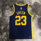 22-23 WARRIORS GREEN #23 Royal blue Top Quality Hot Pressing NBA Jersey (Trapeze Edition)