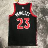 22-23 RAPTORS VANVLEET #23 Black red Top Quality Hot Pressing NBA Jersey (Trapeze Edition)