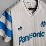 1990 Marseille Home Retro Soccer Jersey