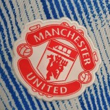 21-22 Man Utd 1:1 Away Fans Soccer Jersey