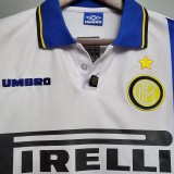 1997-1998 INT Away White Retro Soccer Jersey