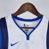 2023 Dallas Mavericks DONCIC #77 White Home Top Quality Hot Pressing Kids NBA Jersey
