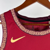 23-24 Cleveland Cavaliers JAMES #23 Red City Edition Top Quality Hot Pressing NBA Jersey