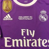 2016-2017 RMA Away Long Sleeve Retro Soccer Jersey