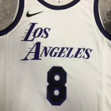 22-23 LAKERS BRYANT #8 White City Edition Top Quality Hot Pressing NBA Jersey