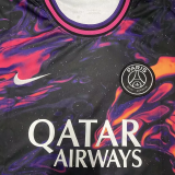 2024 PSG Joint Special Edition Purple Black Training Shirts
