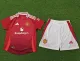 24-25 Man Utd Home Player Version Kids Soccer Jersey