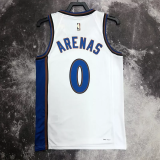 22-23 Wizards ARENAS #0 White Top Quality Hot Pressing NBA Jersey (Retro Logo)