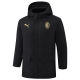 24-25 ACM Black Hooded Windbreaker Fabric Cotton Coat (黄标)