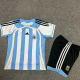 2006 Argentina Home Kids Retro Soccer Jersey