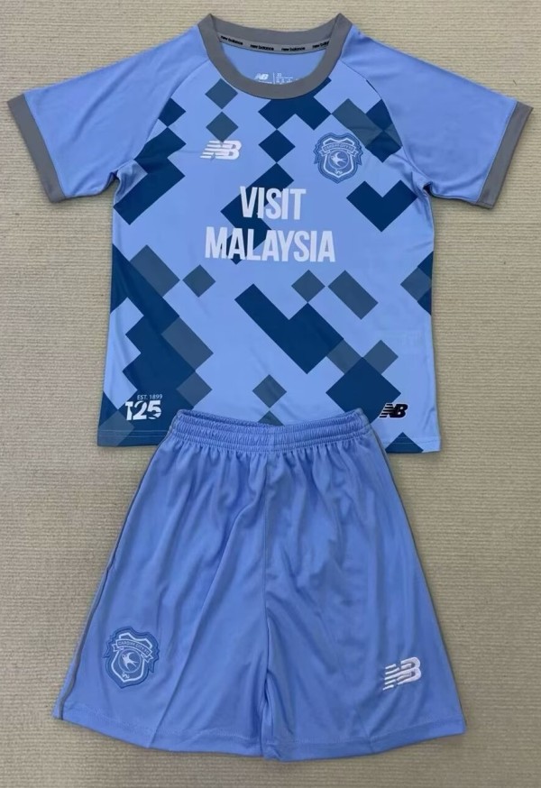 24-25 Cardiff City Third Kids Soccer Jersey