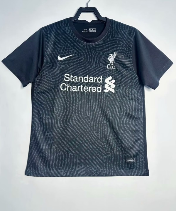 2020-2021 LIV Black Goalkeeper Retro Soccer Jersey
