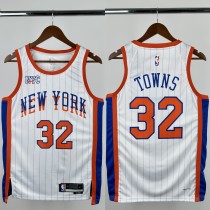 24-25 KNICKS TOWNS #32 White City Edition Top Quality Hot Pressing NBA Jersey 24-25 KNICKS TOWNS #32 White City Edition Top Quality Hot Pressing NBA Jersey