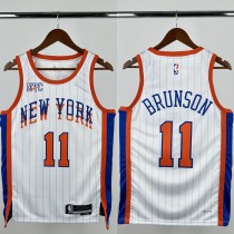 24-25 KNICKS BRUNSON #11 White City Edition Top Quality Hot Pressing NBA Jersey 24-25 KNICKS BRUNSON #11 White City Edition Top Quality Hot Pressing NBA Jersey