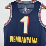 2025 ALL-STAR WEMBANYAMA #1 Top Quality Hot Pressing NBA Jersey