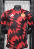 25-26 Man Utd Red Black Player Version Training shirts