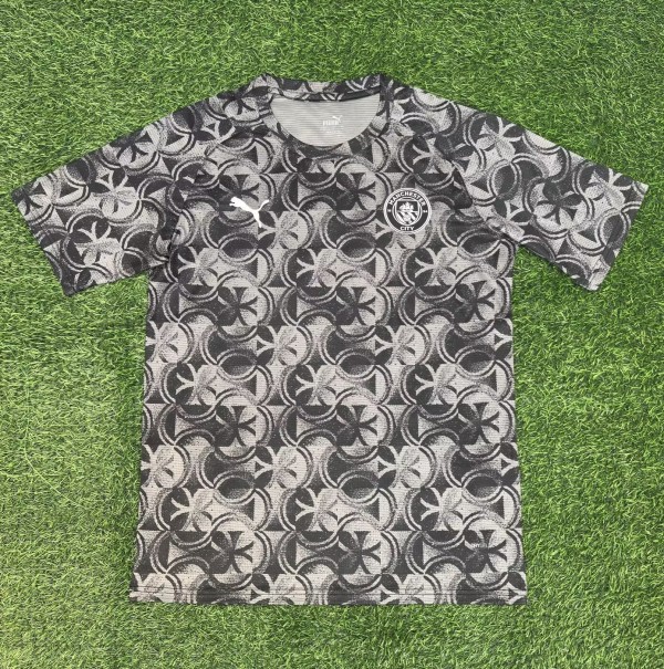 25-26 Man City Grey Black Special Edition Training Shirts