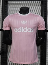 2025 AD Casual Light Pink Player Version Training shirts *三叶草