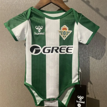 25-26 Real Betis Home Baby Infant Crawl Suit 1:1 Thai Quality 25-26 Real Betis Home Baby Infant Crawl Suit 1:1 Thai Quality