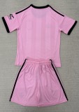 25-26 Man Utd Pink GoalKeeper Kids Soccer Jersey 1:1 Thai Quality